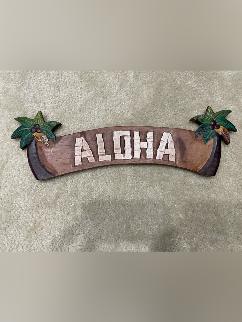 Aloha Wooden Wall Sign